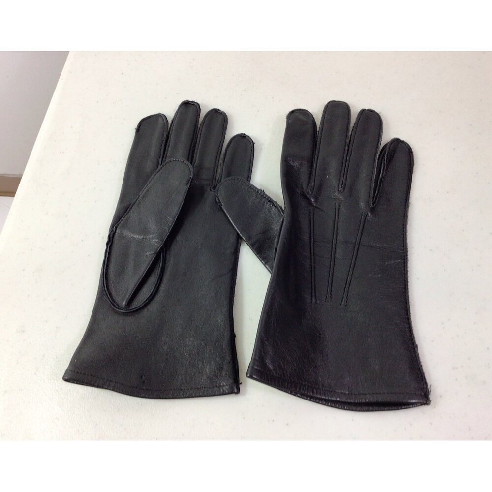 Black Leather Driving Gloves Mens Medium